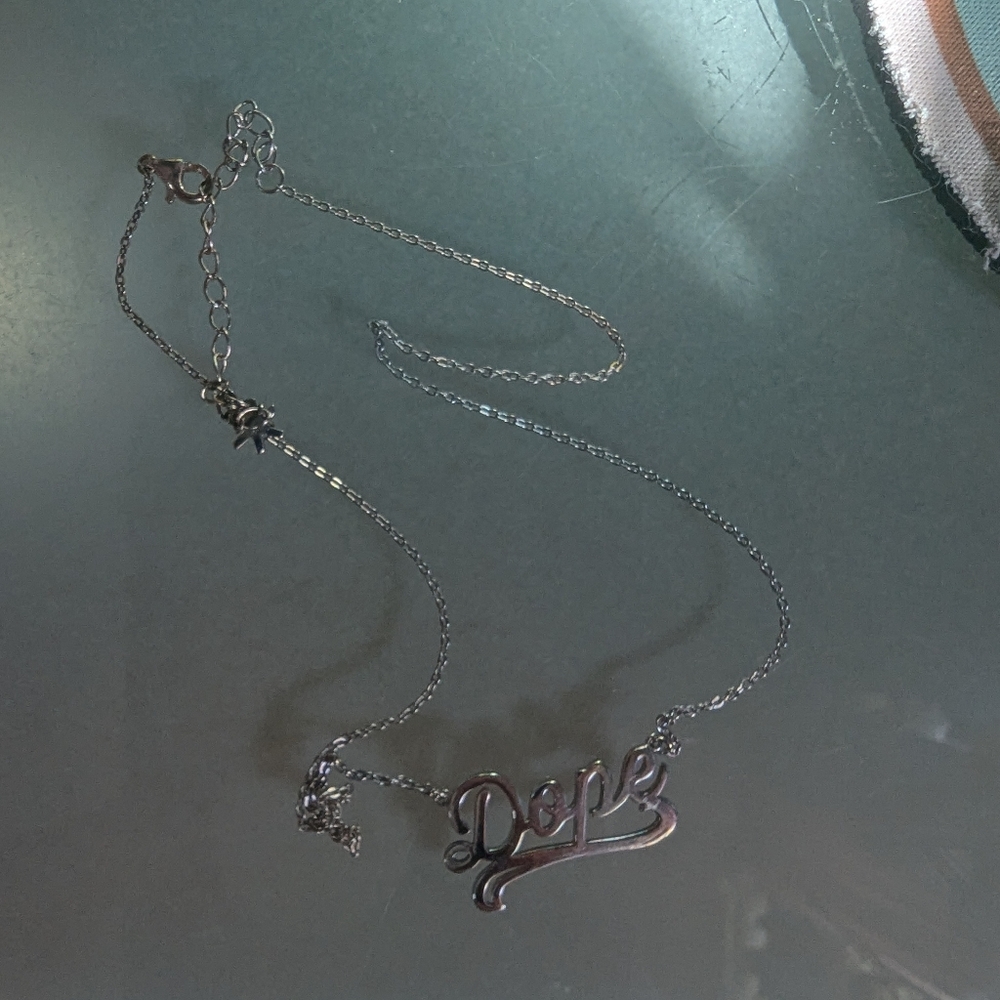 Silver Dope Necklace